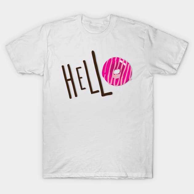 Hello donut T-Shirt by Axelsavvides